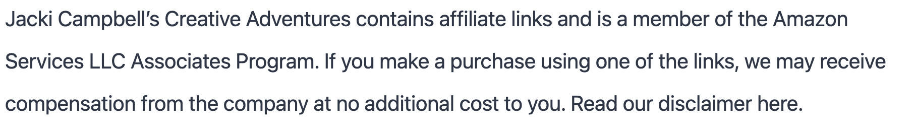 Privacy Policy Disclaimer